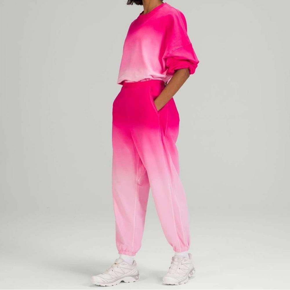 Lululemon Pink Gradient Track Pants